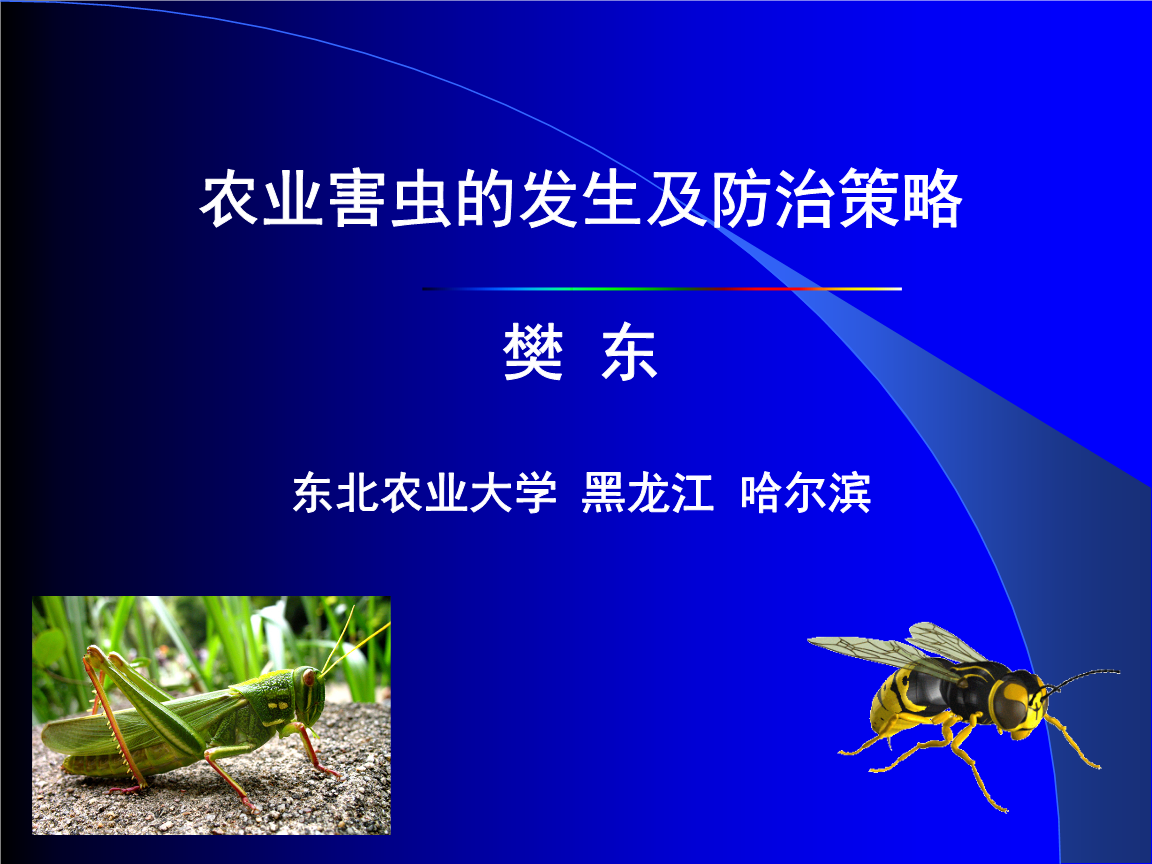 农业害虫发生及防治策略.ppt